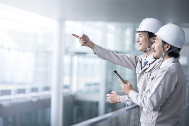 AI技術を使用して、現場を確認している様子