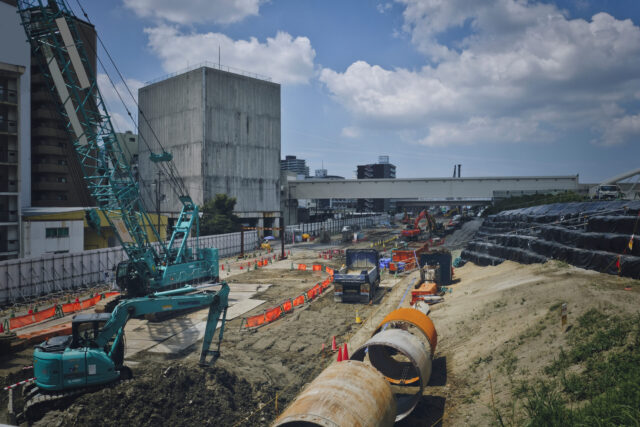 工事現場の風景
