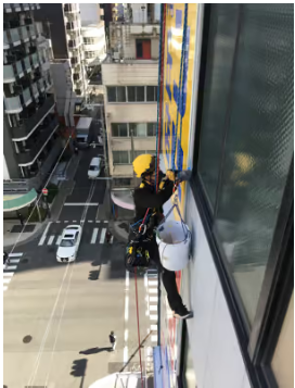 ロープアクセス 補修工事