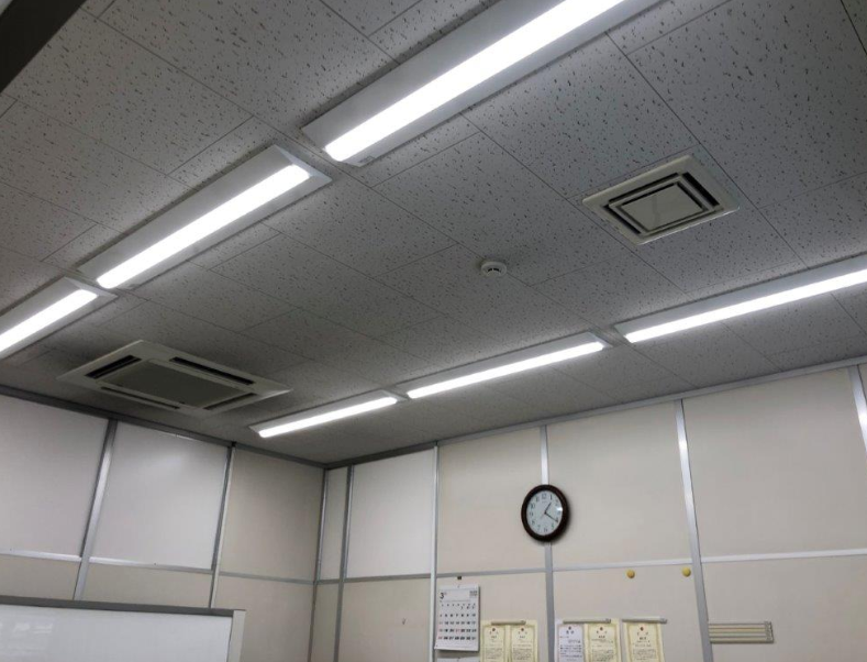 事務所建屋LED照明 更新工事例