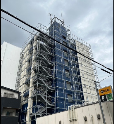 外壁塗装用くさび式足場